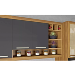 Imagen de kit Mueble de cocina Burguesa grafito 350 cm P/heladera