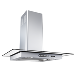 Imagen de Campana de pared vidrio recto FOGATTI ducto slim 70cm inox