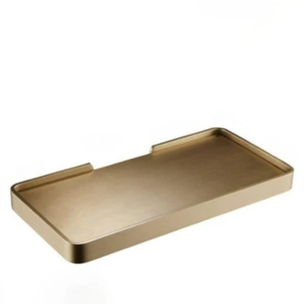 Imagen de Jabonera acero inoxidable oro cepillado Aqualia