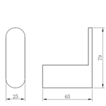 Imagen de Percha acero inoxidable oro cepillado Aqualia