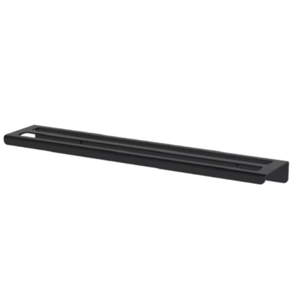 Imagen de TOALLERO DOBLE 50CM NEGRO MATE