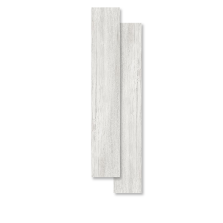 Imagen de Porcelanato para piso y pared Riga White 20x120 cm Satinado y Rectificado