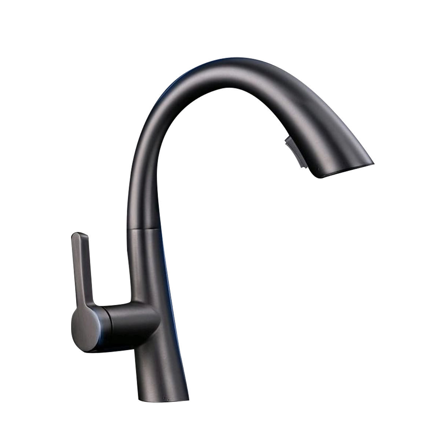 Imagen de Grifería de cocina Monocomando de mesada Style Negro mate