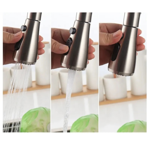 Imagen de Grifería de cocina Monocomando de mesada extensible Gris Grafito Satinado