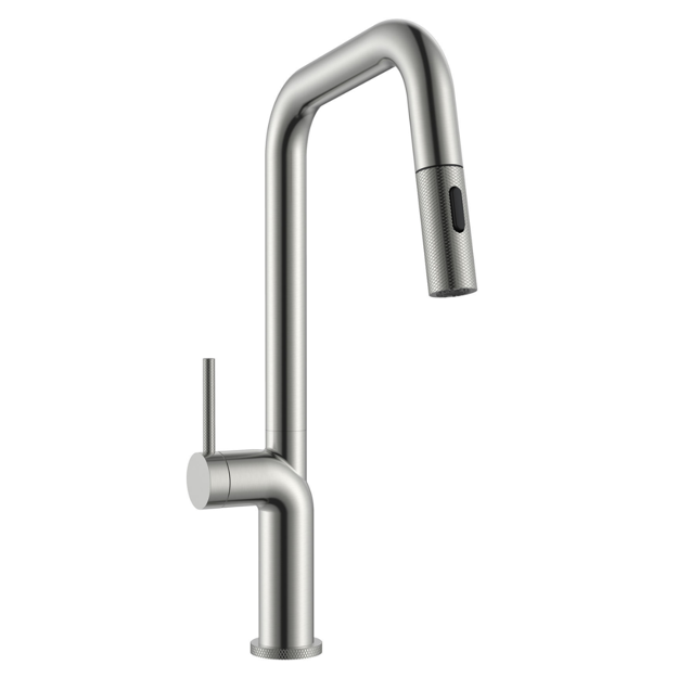 Imagen de Grifería de Cocina Monocomando de mesada Eon Extensible Gris Satinado