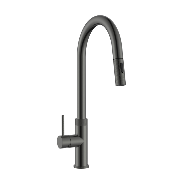 Imagen de Grifería de Cocina Monocomando de mesada Virtus Curvo Extensible Grafito Mate
