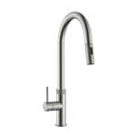 Imagen de Grifería de Cocina Monocomando de mesada Virtus Curvo Extensible Satinado