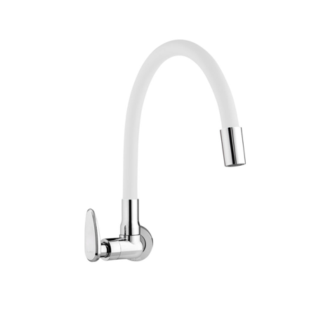 Imagen de Grifo unitario de cocina para pared Allure Mouve Blanco Cromo
