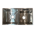 Imagen de Pileta de cocina DREAM doble 82x45x21cm c/guarda objetos