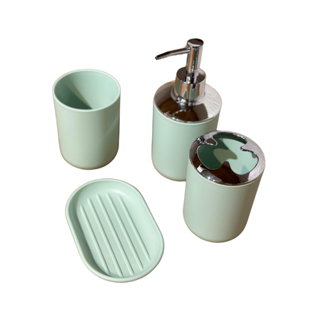Imagen de Set de baño 4 pz  dispensador-jabonera-porta cepillos-vaso