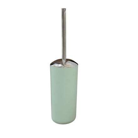 Imagen de Cepillo de baño verde agua y cromo