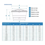 Imagen de Tanque de Agua Fortlev 2000L de Polietileno