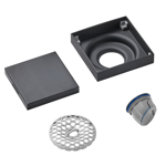 Imagen de Rejilla ciega o para revestir Negro Mate 10x10 DMC