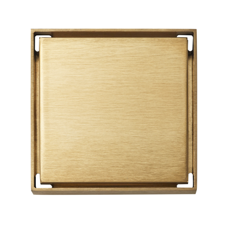 Imagen de Rejilla ciega o para revestir Oro Mate 10x10 DMC