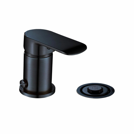 Imagen de Grifería de bidet Monocomando con transferencia Alassio Negro Mate