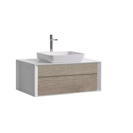 Imagen de Mueble de baño suspendido White Sona 100 cm sin bacha