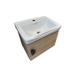 Imagen de Mueble de baño suspendido Oak 51 cm con Bacha de Loza y espejo