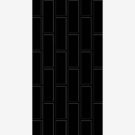 Imagen de Cerámica de pared 32A13 Ladrillo Negro 32x62 cm Brillo Rectificado
