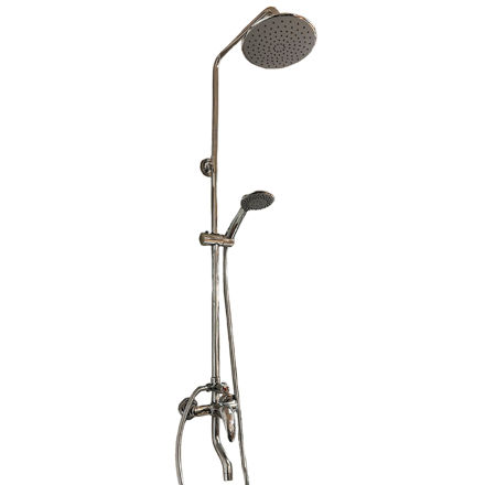Imagen de Barral de ducha Monocomando Exterior con transferencia Caddie Cromado Brillante