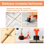 Imagen de Nivelador reutilizable kit x 50 uni mas llave DMC