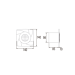 Imagen de Extractor de baño B-10 Plus (100 mm)
