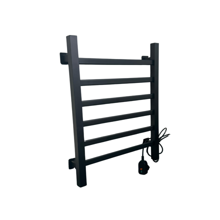 Imagen de Calienta toallas 6 barras negro mate Milano Slim DMC