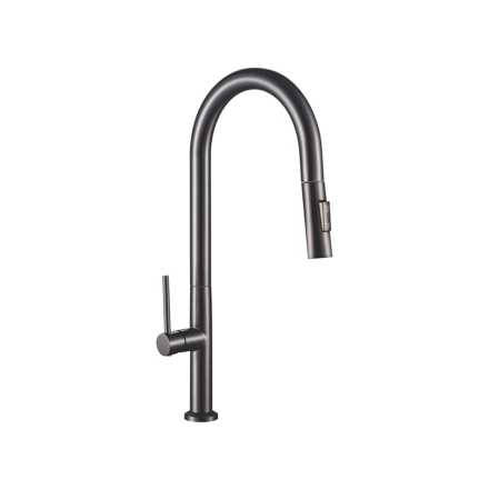 Imagen de Grifería de cocina Monocomando de mesada extensible Zenda Grafito Dmc