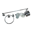 Imagen de Kit de accesorios de baño 6 piezas Austin Cromado Brillante
