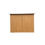 Imagen de Mueble de baño suspendido madera 60 cm con mesada mármol con bacha