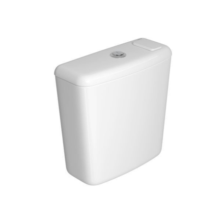 Imagen de Cisterna mochila blanca limpiante DUAL Ravena Izy