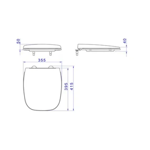 Imagen de Tapa inodoro Flex slow close