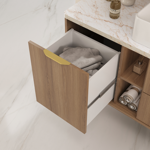 Imagen de Mueble de baño suspendido Caroline 100 cm Catedral con bacha
