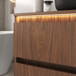 Imagen de Mueble de baño suspendido Adelaida 90 cm Cacau sin bacha