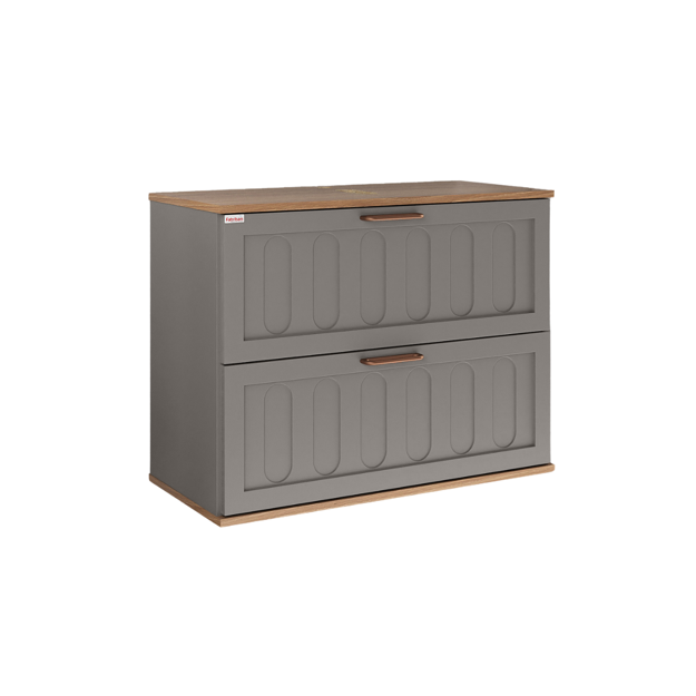 Imagen de Mueble de baño suspendido Milena 78 cm Avellana/Catedral sin bacha