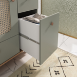 Imagen de Mueble de baño de Pie Julia Verde con Catedral 78cm con Bacha de Loza