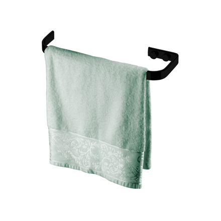 Imagen de TOALLERO 22 CM AMURAR NEGRO MATE