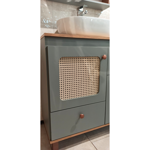 Imagen de Mueble de baño de Pie Julia Verde con Catedral 78cm con Bacha de Loza