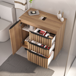 Imagen de Mueble de baño de pie Cecilia Nogal 78cm con bacha