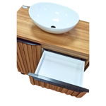 Imagen de Mueble de baño de pie Cecilia Nogal 78cm con bacha