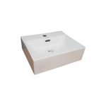 Imagen de Mueble de baño suspendido Apollo Rustico Blanco 90 cm con bacha