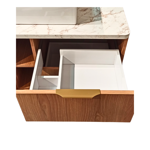 Imagen de Mueble de baño suspendido Caroline 100 cm Catedral con bacha