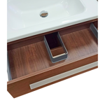 Imagen de Mueble de baño de pie Lucania Nogal 80 cm con Bacha de Loza