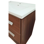 Imagen de Mueble de baño de pie Lucania Nogal 80 cm con Bacha de Loza