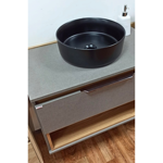 Imagen de Mueble de baño suspendido Isadora Grigio con Catedral 78cm con Bacha de Loza