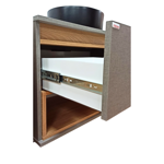 Imagen de Mueble de baño suspendido Isadora Grigio con Catedral 78cm con Bacha de Loza