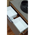 Imagen de Mueble de baño suspendido Isadora Grigio con Catedral 78cm con Bacha de Loza