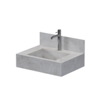 Imagen de Mueble de baño suspendido de porcelanato Pulpis Napoles 60 cm con bacha incorporada