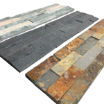 Imagen de Piedra natural Black para pared  15x60 cm Mate