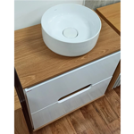 Imagen de Bacha de apoyo redonda 30 cm blanca brillante Deca