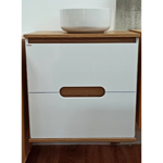 Imagen de Mueble de baño Suspendido Beatriz 60 cm Blanco con Catedral con bacha